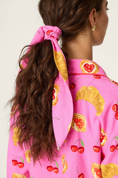 P.J. Salvage Breakfast Pastry Print 3-Piece Flannel PJ Set