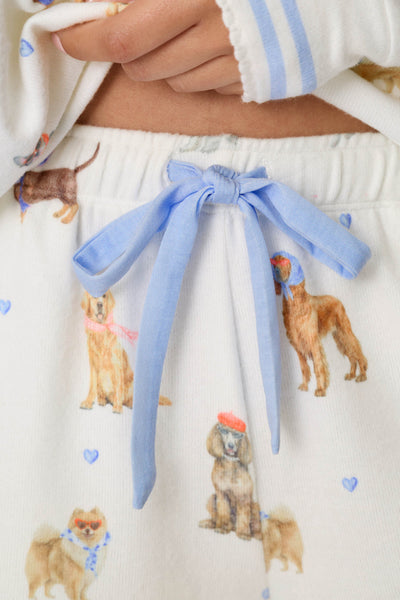 P.J. Salavage Meet Me in Pawris Dog Pajama Short Set