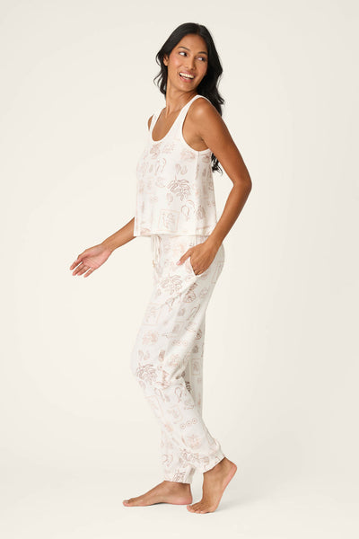 P.J. Salvage Palms Away Bistro Botanicals Long PJ Set