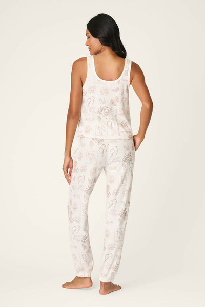 P.J. Salvage Palms Away Bistro Botanicals Long PJ Set