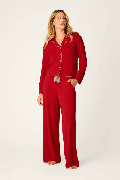 P.J. Salvage Sweetheart Dreams Red Long Sleeve PJ Set