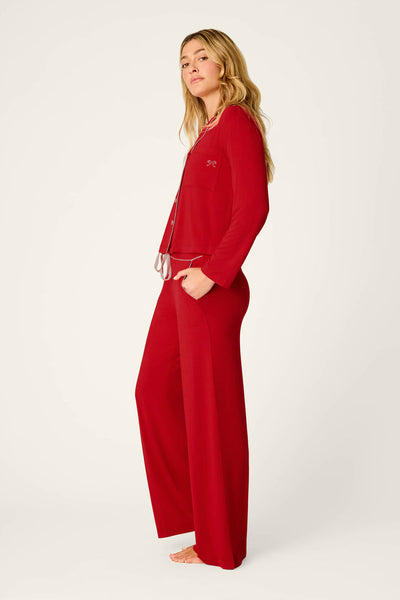 P.J. Salvage Sweetheart Dreams Red Long Sleeve PJ Set