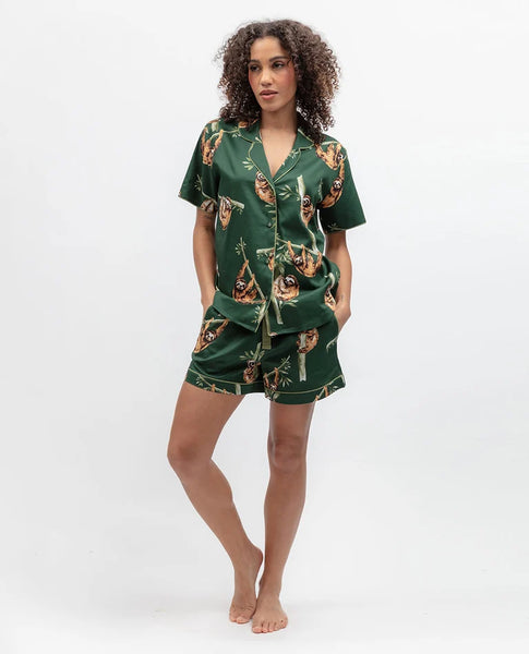 Cyberjammies Ember Sloth Print Shorty Set