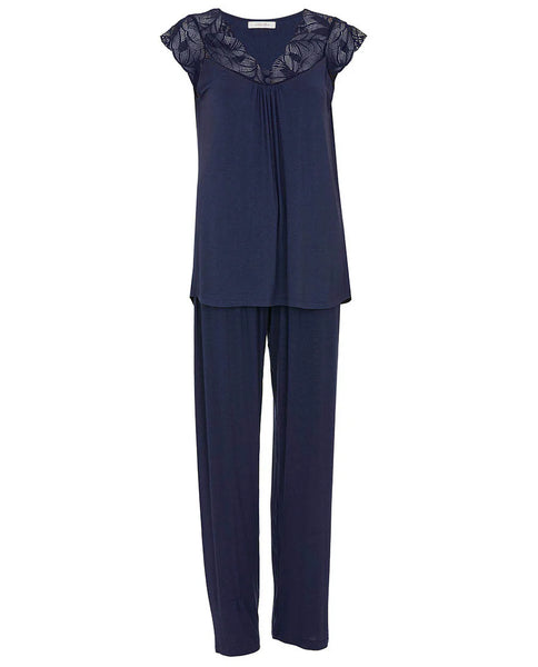 Nora Rose Caroline Lace Detail PJ Set