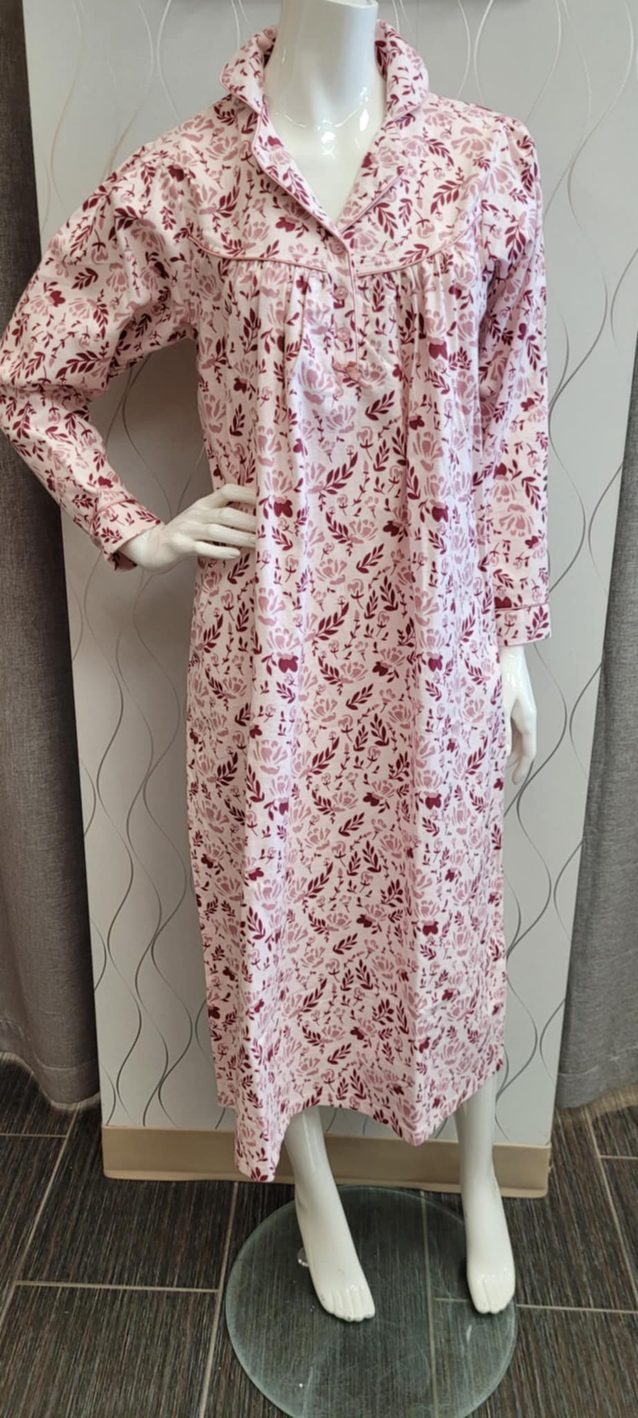 Patricia Flannel Floral Nightgown