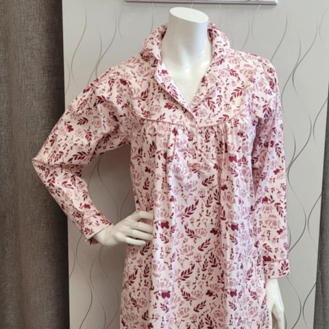 Patricia Flannel Floral Nightgown