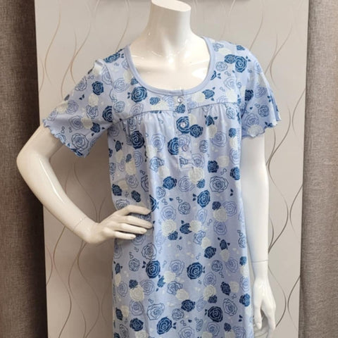 Patricia Floral Nightgown Short Sleeve