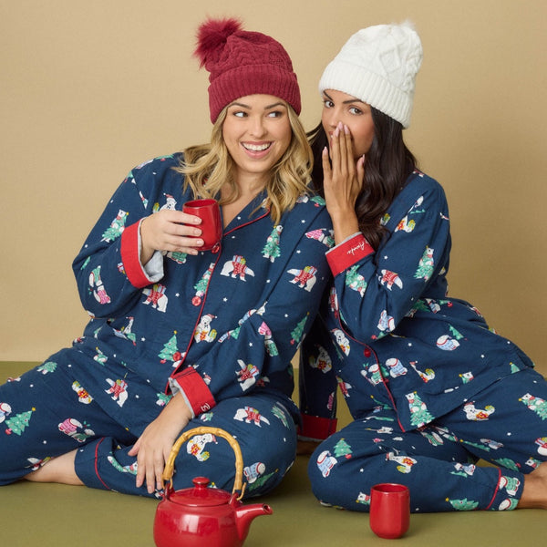 P.J. Salvage Bearly Awake 3-Piece Flannel PJ Set