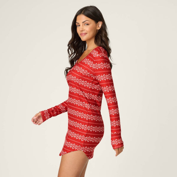 P.J. Salvage Crazy for the Holidays Fairisle Print Nightshirt