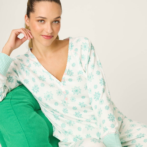 P.J. Salvage Snowflake Wishes Pointelle PJ Set