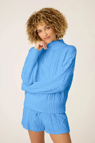 P.J. Salvage Cozy Chenille Cable Knit Half Zip