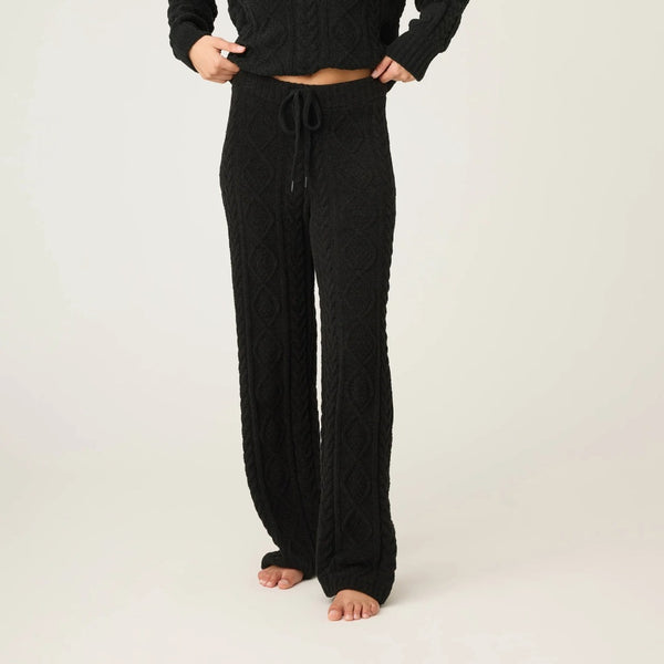 P.J. Salvage Chenille Cable Knit Open Leg Pant
