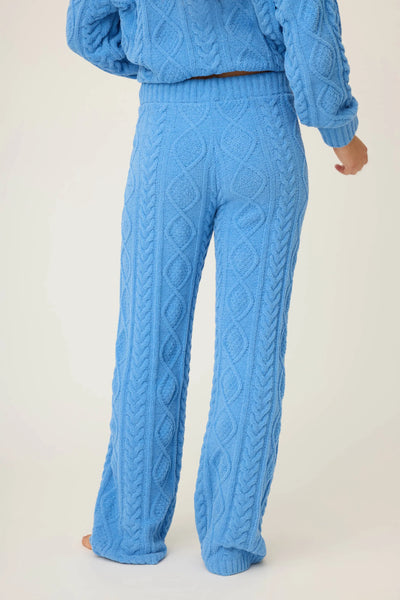 P.J. Salvage Chenille Cable Knit Open Leg Pant