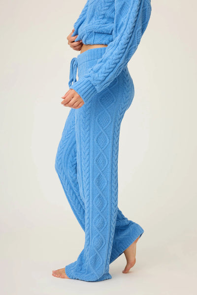P.J. Salvage Chenille Cable Knit Open Leg Pant