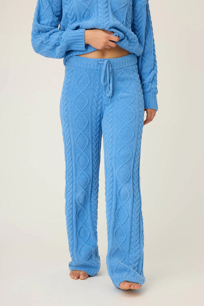 P.J. Salvage Chenille Cable Knit Open Leg Pant