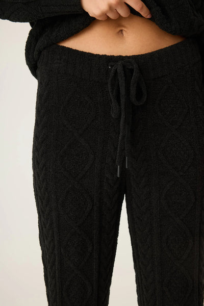 P.J. Salvage Chenille Cable Knit Open Leg Pant
