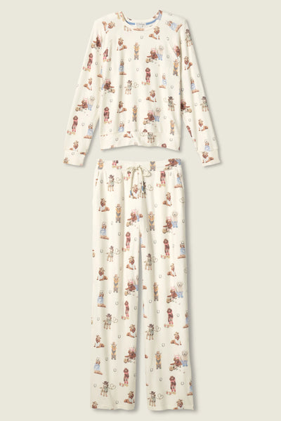 P.J. Salvage Ruff On The Range Dog Print PJ Set