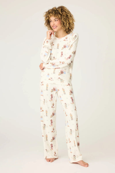 P.J. Salvage Ruff On The Range Dog Print PJ Set