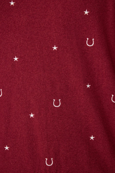 P.J. Salvage Hold Your Horses Horseshoe Embroidered Fleece Lounge