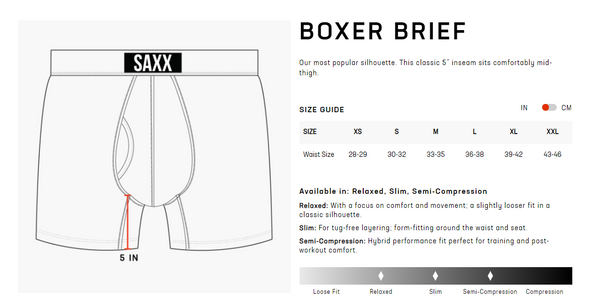 SAXX Vibe Boxer Brief 2 Pack *SALE*