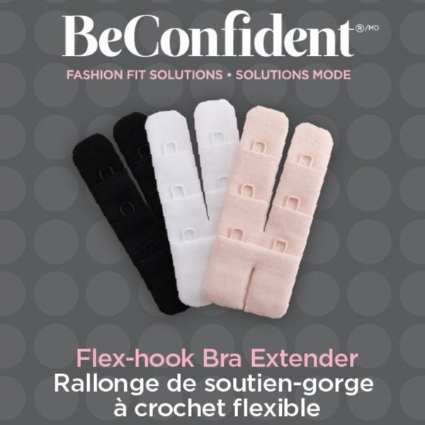 3-Hook Bra Extenders, Pack of 3 - BeConfident
