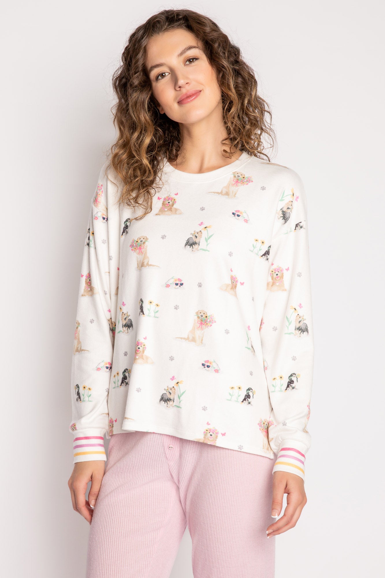P.J. Salvage Garden Party Dogs Long Sleeve