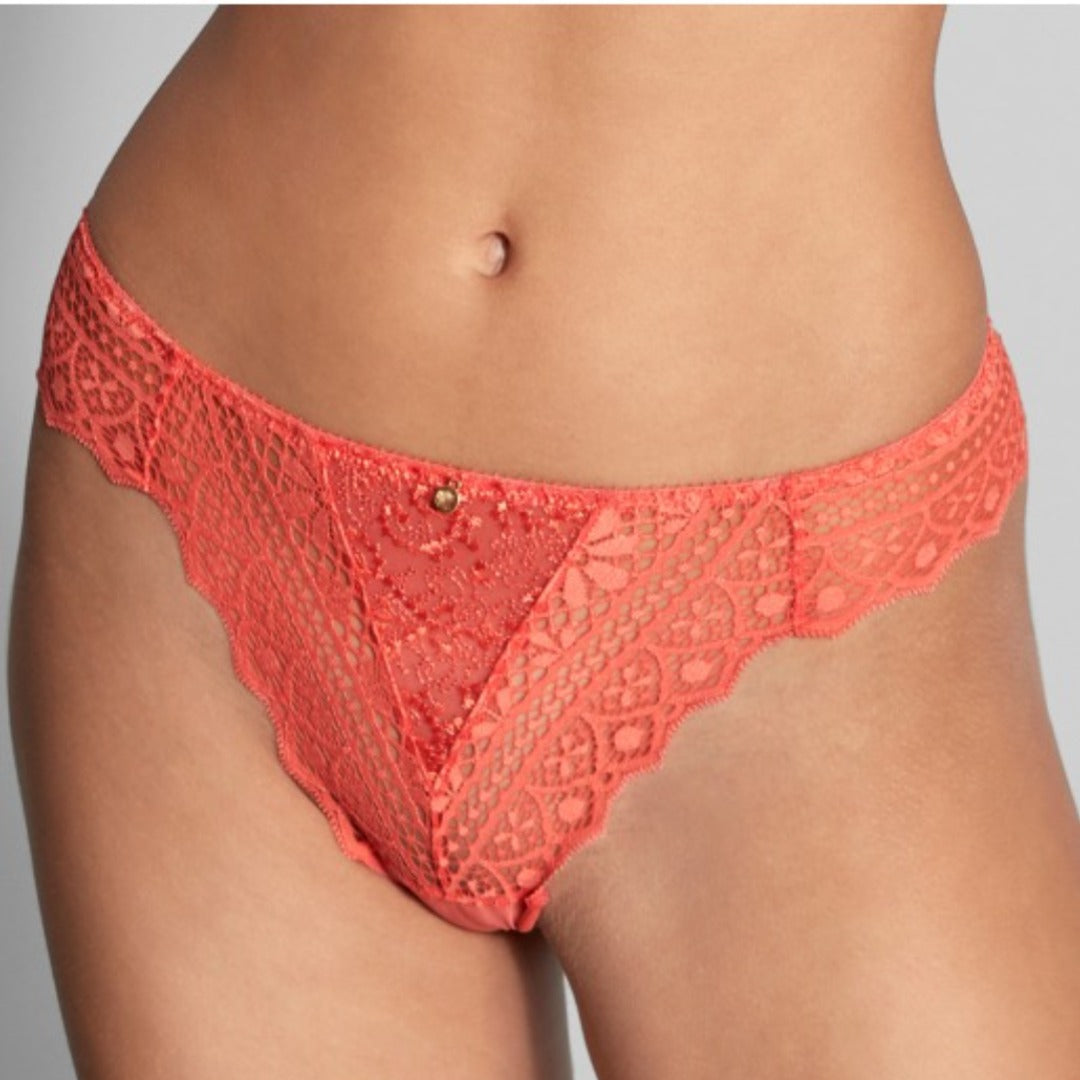 Empreinte Cassiopee Lace Mesh Thong *Limited Edition Papaya*