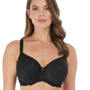 Plus Size Black Moulded Underwired Full Cup Multiway Bra With